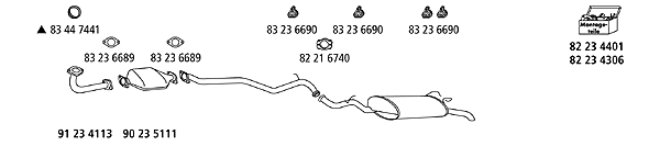 Изпускателна система HJS                 