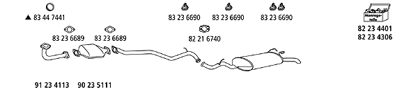Изпускателна система HJS                 