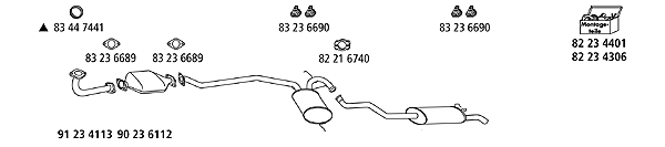 Изпускателна система HJS                 