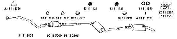 Изпускателна система HJS                 
