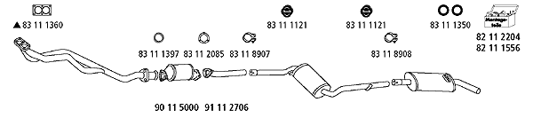 Изпускателна система HJS                 