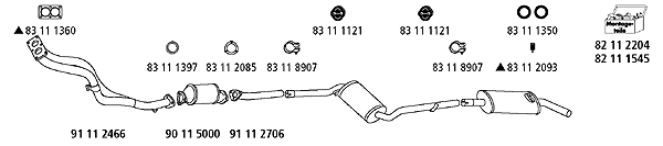 Изпускателна система HJS                 