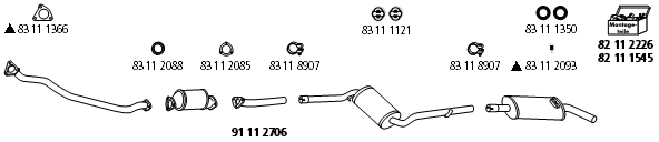 Изпускателна система HJS                 