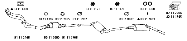 Изпускателна система HJS                 