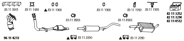 Изпускателна система HJS                 