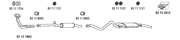 Изпускателна система HJS                 