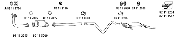 Изпускателна система HJS                 