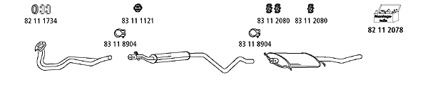 Изпускателна система HJS                 