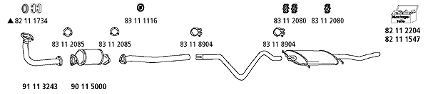 Изпускателна система HJS                 