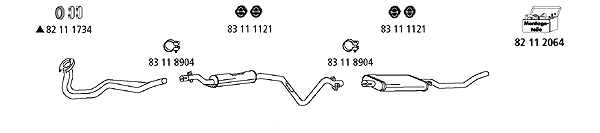 Изпускателна система HJS                 