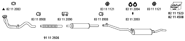 Изпускателна система HJS                 
