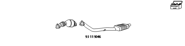 Доп. част, катализатор-филтър за твърди частици (комб. сист) HJS                 