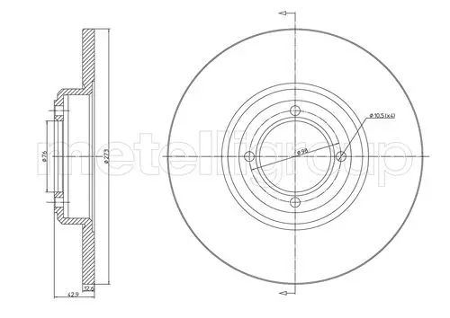 спирачен диск METELLI             