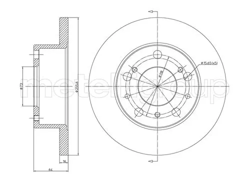 спирачен диск METELLI             