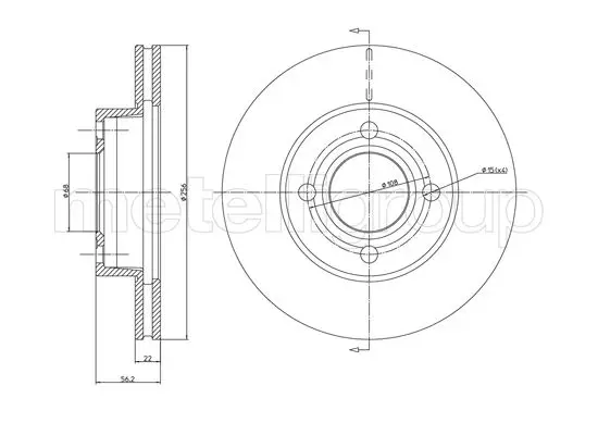 спирачен диск METELLI             