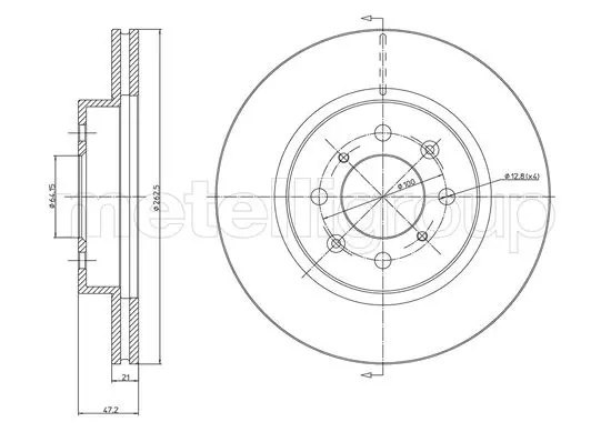 спирачен диск METELLI             