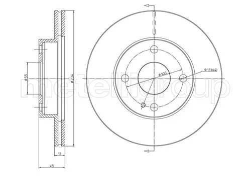 спирачен диск METELLI             