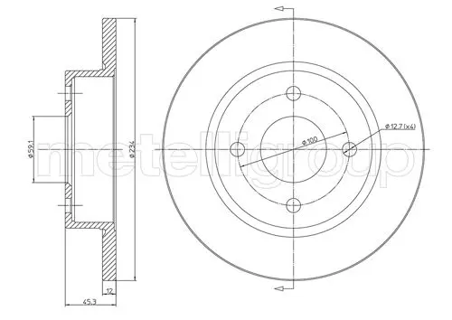 спирачен диск METELLI             