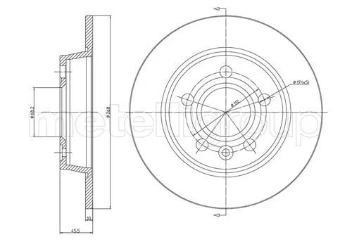 спирачен диск METELLI             