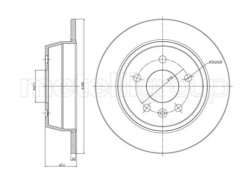 спирачен диск METELLI             