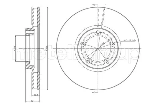 спирачен диск METELLI             