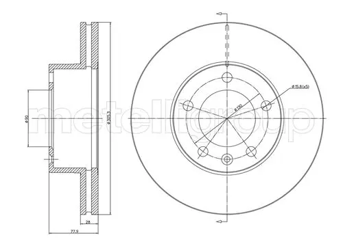 спирачен диск METELLI             
