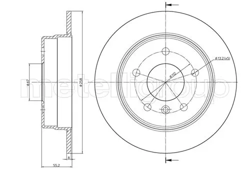 спирачен диск METELLI             