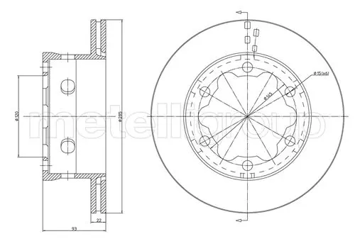 спирачен диск METELLI             