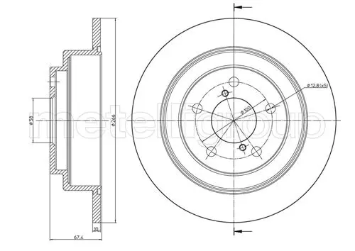 спирачен диск METELLI             