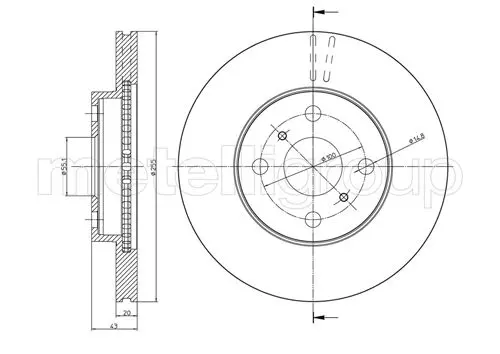 спирачен диск METELLI             