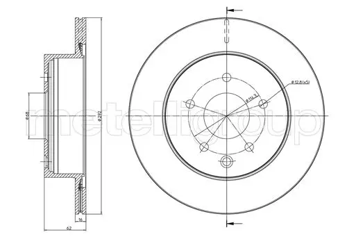 спирачен диск METELLI             