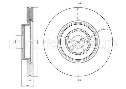 спирачен диск METELLI             