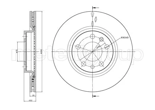 спирачен диск METELLI             