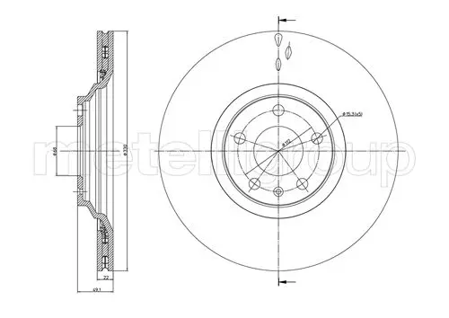 спирачен диск METELLI             