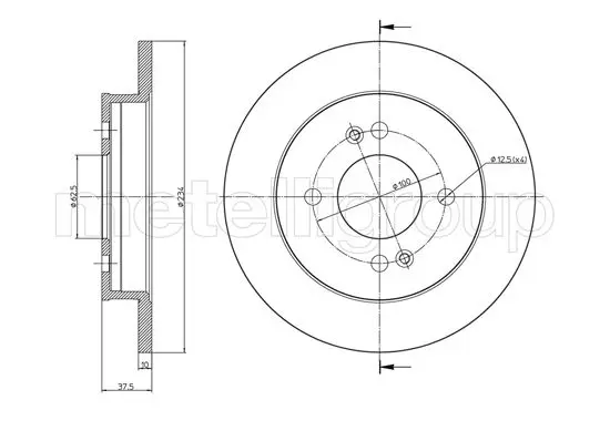 спирачен диск METELLI             