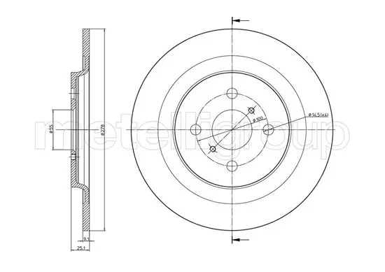 спирачен диск METELLI             