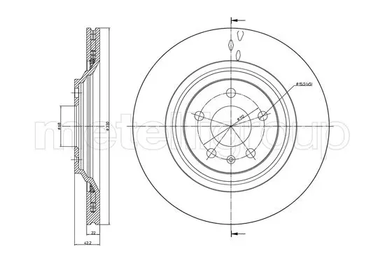 спирачен диск METELLI             