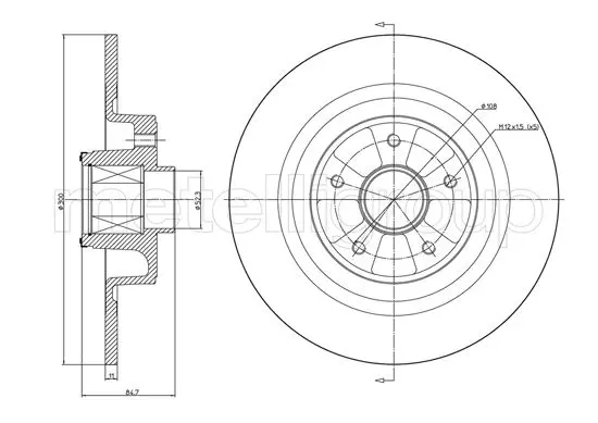 спирачен диск METELLI             