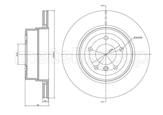 спирачен диск METELLI             