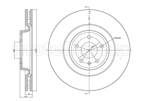 спирачен диск METELLI             