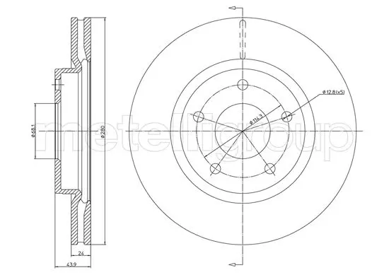 спирачен диск METELLI             