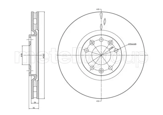 спирачен диск METELLI             