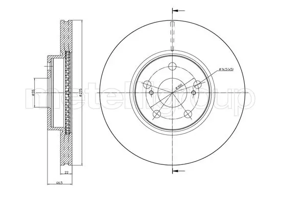 спирачен диск METELLI             