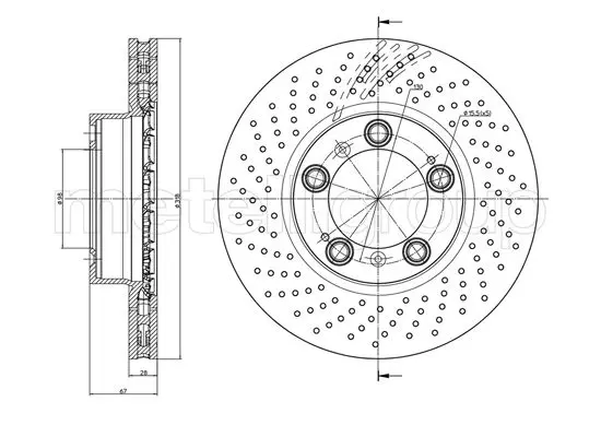 спирачен диск METELLI             