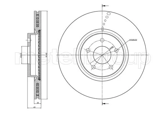 спирачен диск METELLI             