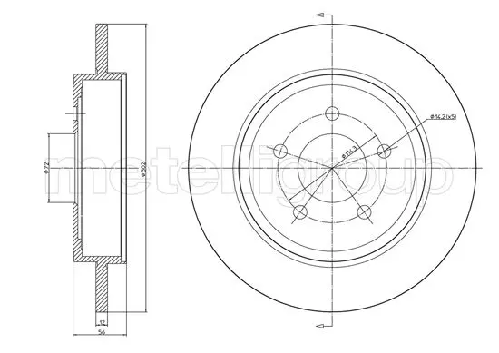 спирачен диск METELLI             