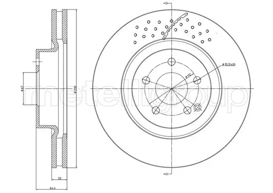 спирачен диск METELLI             