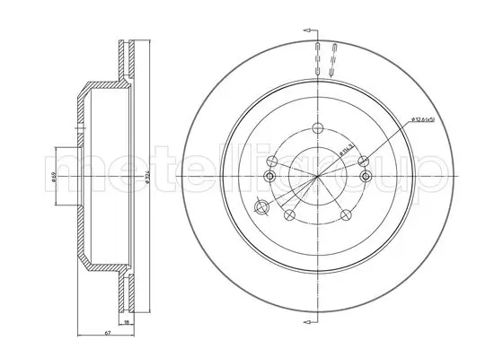 спирачен диск METELLI             