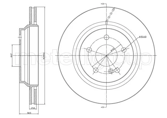 спирачен диск METELLI             