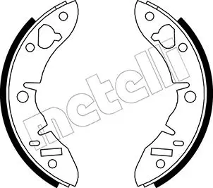 комплект спирачна челюст METELLI             